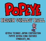 Заставка игры Popeye Beach Volleyball